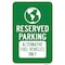 Signmission Reserved Parking Alternative Fuel Vehicles Only, Heavy-Gauge Aluminum, 12" x 18", A-1218-24786 A-1218-24786 - alternate 1
